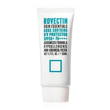 ROVECTIN БЫСТРО ВПИТЫВАЮЩИЙСЯ САНСКРИН НА ФИЗИЧЕСКИХ ФИЛЬТРАХ SKIN ESSENTIALS AQUA SOOTHING UV PROTECTOR SPF50+PA++++